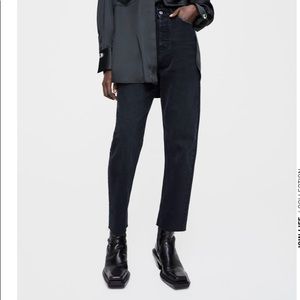 Zara NWT High rise cigarette jeans